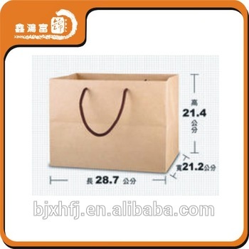 hotsale shopping free samples kraft paper bag