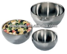 18-10 stainless steel Double-wall salad bowl