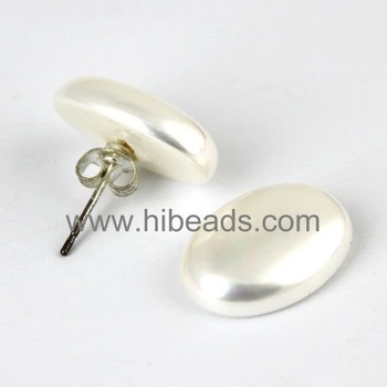 Big size shell pearl earrings Shell-pearl-88-021