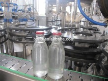 Glass bottle crown cap filling machine