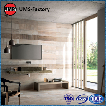 Indoor wood effect wall tiles pattern