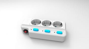 Korea KCC 3 ways individual swithches extension socket