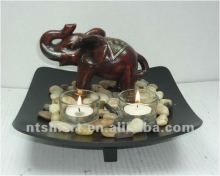 Elephant statue Handicrafts Polyresin candle holder
