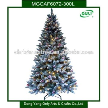 6 Ft Falling Snow Artificial Lighted Tree