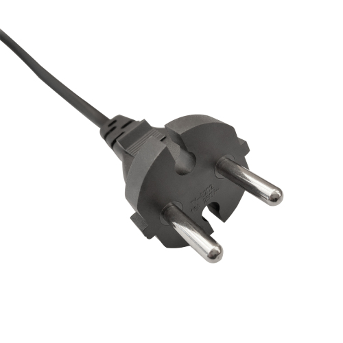 1.8 3 metros Euro Schuko 3 pin Cable AC Cable de EU en ángulo recto IEC60320 C13 Cable de alimentación del conector de enchufe para computadora