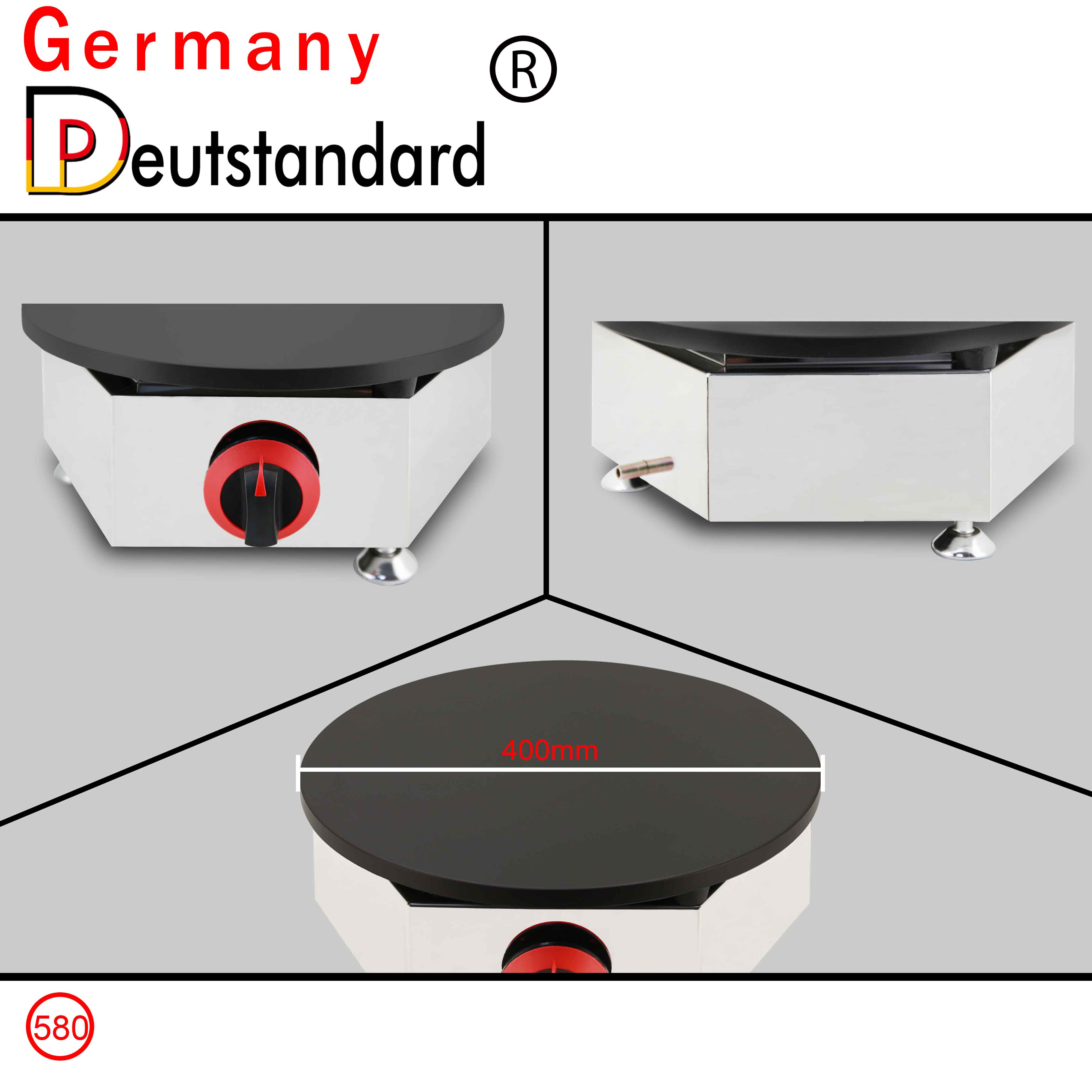 Gas crepe maker machine snack machine