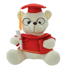 Custom Stuffed Teddy Bear with Hat - Graduation Gift Plush Doll