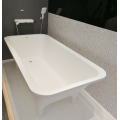 Pure acrylic free standing black bathtub for bathroom