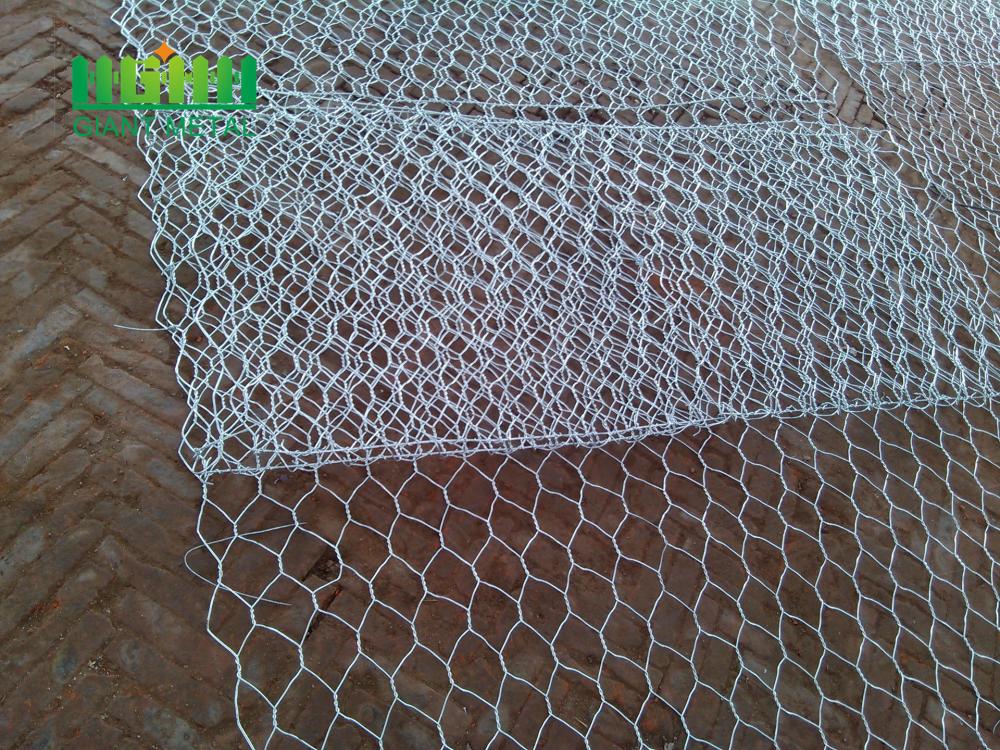 Hexagonal Galvanized/PVC/Zinc-Al gabion box