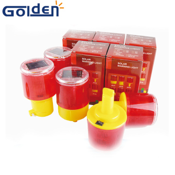 Led road hazard construction Barricade safety flashing solar warning light
