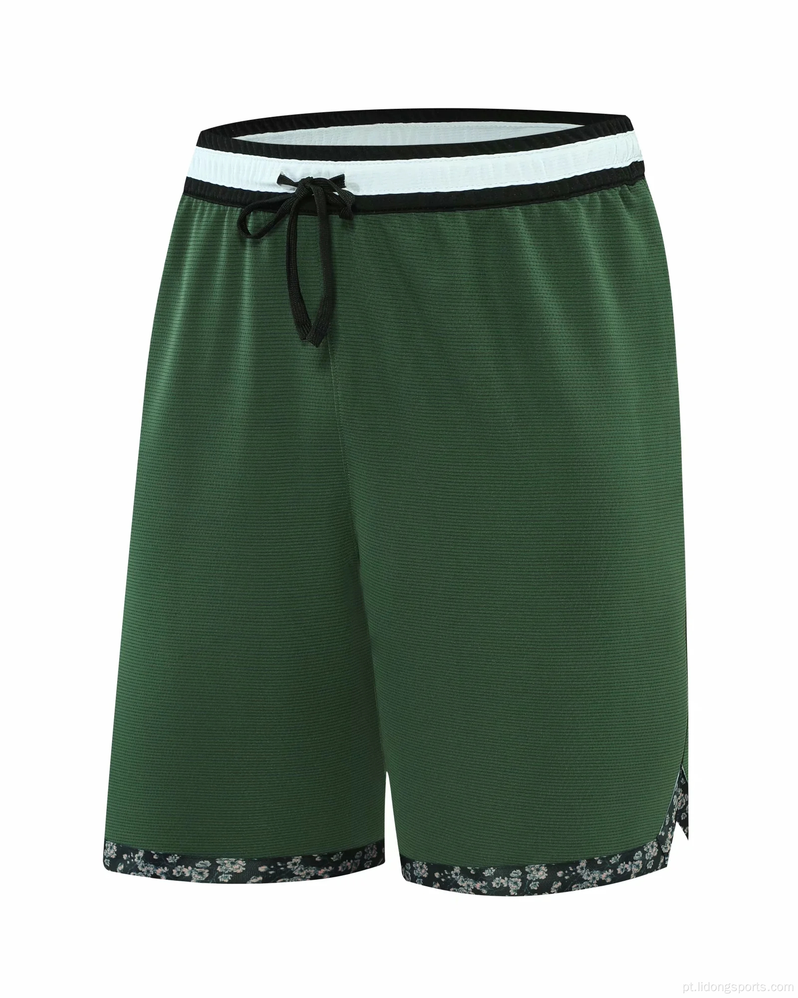 Verão masculino de basquete de moda shorts de ginástica respirável