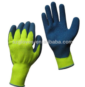 7G loop acrilic Industrial Working Latex Palm Coated Glove