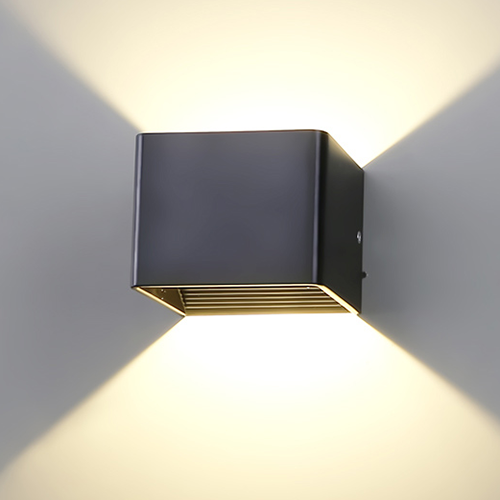 LEDER Simple 5W black LED indoor wall light