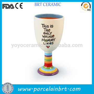 Ceramic cartoon colorful wine mug christmas gift wine