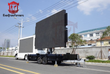 Pro sound light system wall trailer