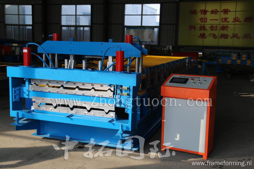 Color Glazed Trapezoidal Tile Sheet Double Layer Machine