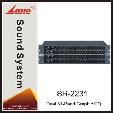 Lane SR-2231 pro audio Dual 31-Band Graphic EQ