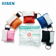Professional cpr mask keychain cpr resuscitator mask