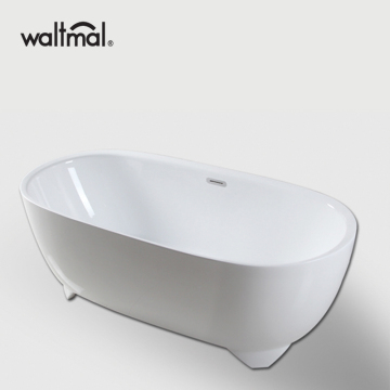 Oval Acrylic Soaking  Freestanding Bathtub