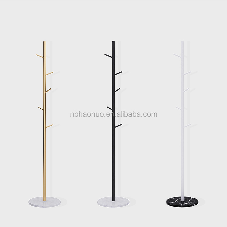 Nordic style marble metal simple modern light luxury clothes rack