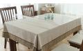 Housse de table en lin 100% en pierre wahsed / linge de table en lin pur