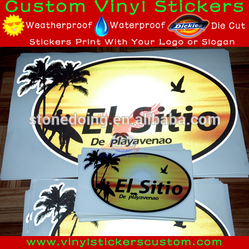 Trade assurance vinyl static cling sticker, waterproof car decals stickers