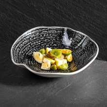 Japanese Reactive Glaze Ceramic Salad Bowl - Esanjoy Dinnerware Supplier