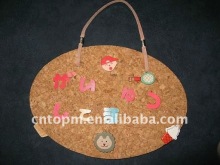 Ellipse board with cork /customized board with cork