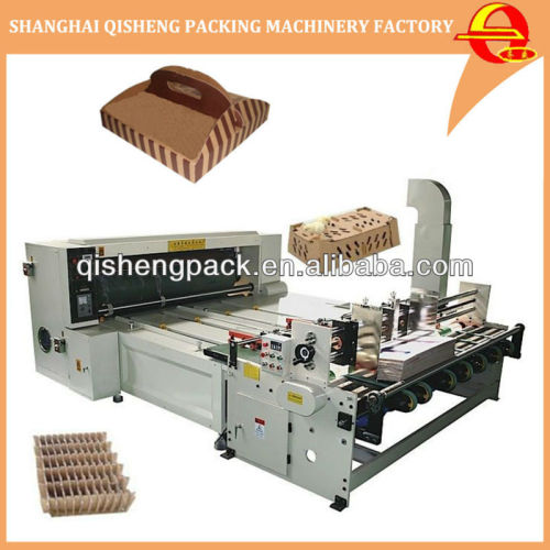 Automatic paper feeder corrugated carton box printer and die cutter machine