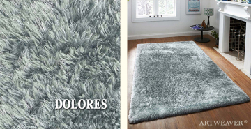 Light Grey Shaggy PLain Rug