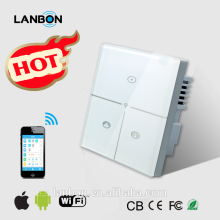 Newest in 2015 LANBON smart wifi curtain switch remote control by mobile phone smart hone