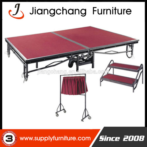 Adjustable Folding Mobile Stage For Sale JC-P01