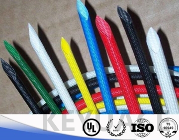 Flexible 4KV Silicone Rubber Braided Fiberglass Sleeving