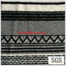 Stripe line and zigzag boiled Woolen Fabric, Woollen Cloth Fabric, Wool Cloth Fabric