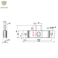 GL-14148 Lock à budget à bord plat en acier Double main 28x125x8