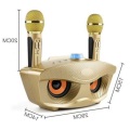 Cute Gold Owl Portable Karaoke Speaker