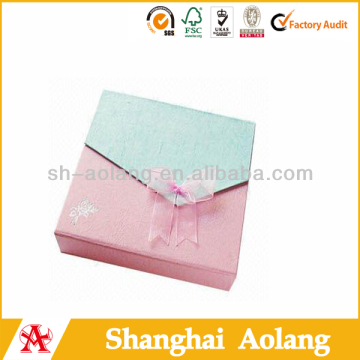 Paper foldable Gift Box for Rings and Earring