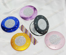 Aluminium compact mirror with diamond