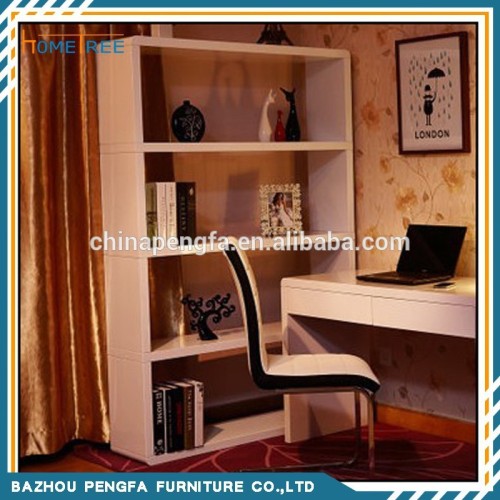 Modern design fashion metal book shelf corner office cabinet