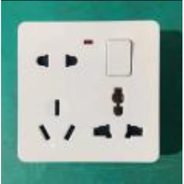 household electrical wall light switch socket 1gang 8pin