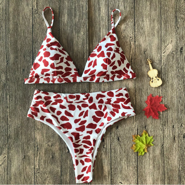 Hot Style Women Swimwear Ladies Colorful Sexy Bikini Recycled Fabric