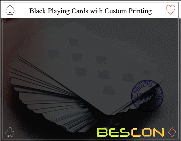 Black Playing Cards with Custom Printing-3