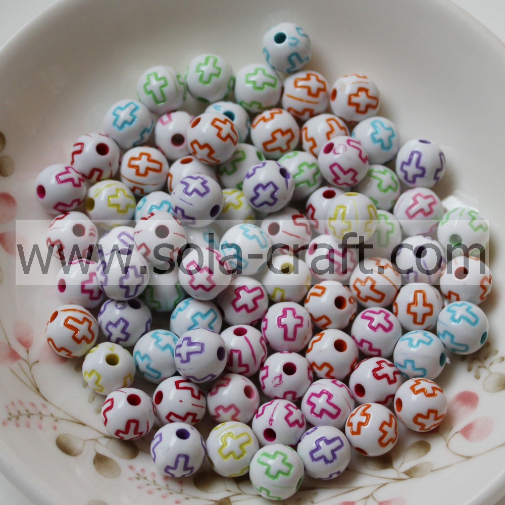 Washed cross beads