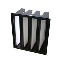 Combined Mini Pleat V Bank Filters / Air Filters With Abs Plastic