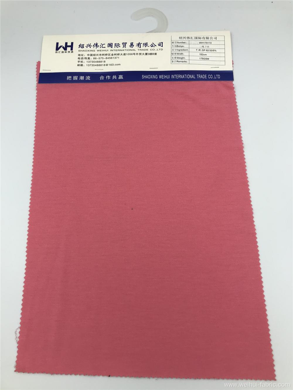 Knitted Fabric Light Red T/R/SP Polyester Fabrics