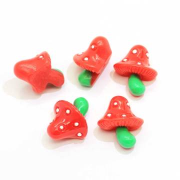 Cheap Mushroom Shaped Flat Back Cute Resins Cabochon Craft Decoration Phone Ornaments Handmade Beads Charms