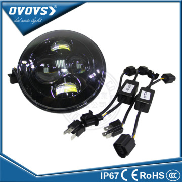 OVOVS head light car 12v led head lights 7inch led round headlamp