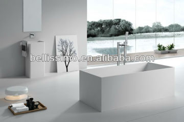 Oblong american style solid surface bathtub BS-8617