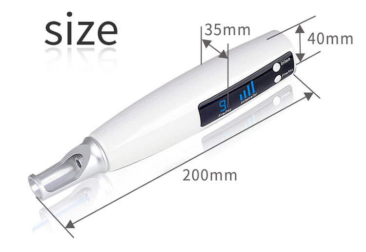 Portable blue/red light tattoo mole freckle removal  picosecond laser pen