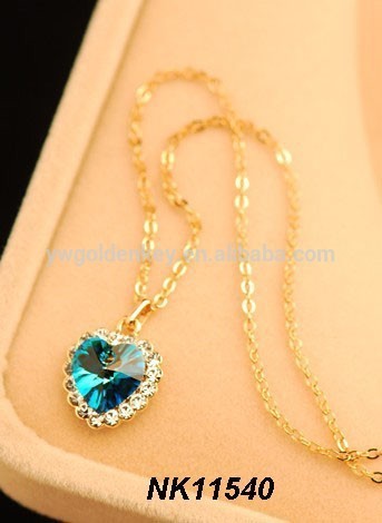 Lady high-end fashion long chain jewwlry necklace and New Design Simple Jewelry Necklace